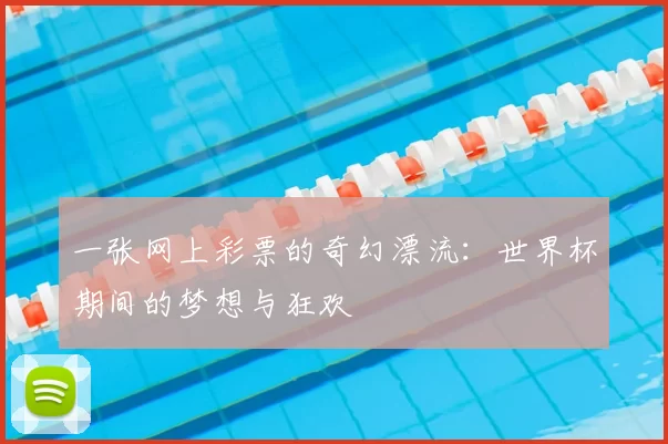 一张网上彩票的奇幻漂流：世界杯期间的梦想与狂欢